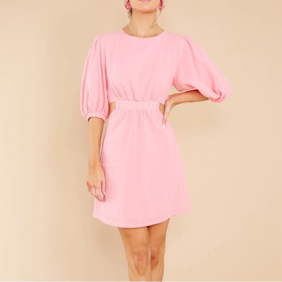 Red Dress Boutique Dress Pink with Cutouts Size L - Picture 5 of 7